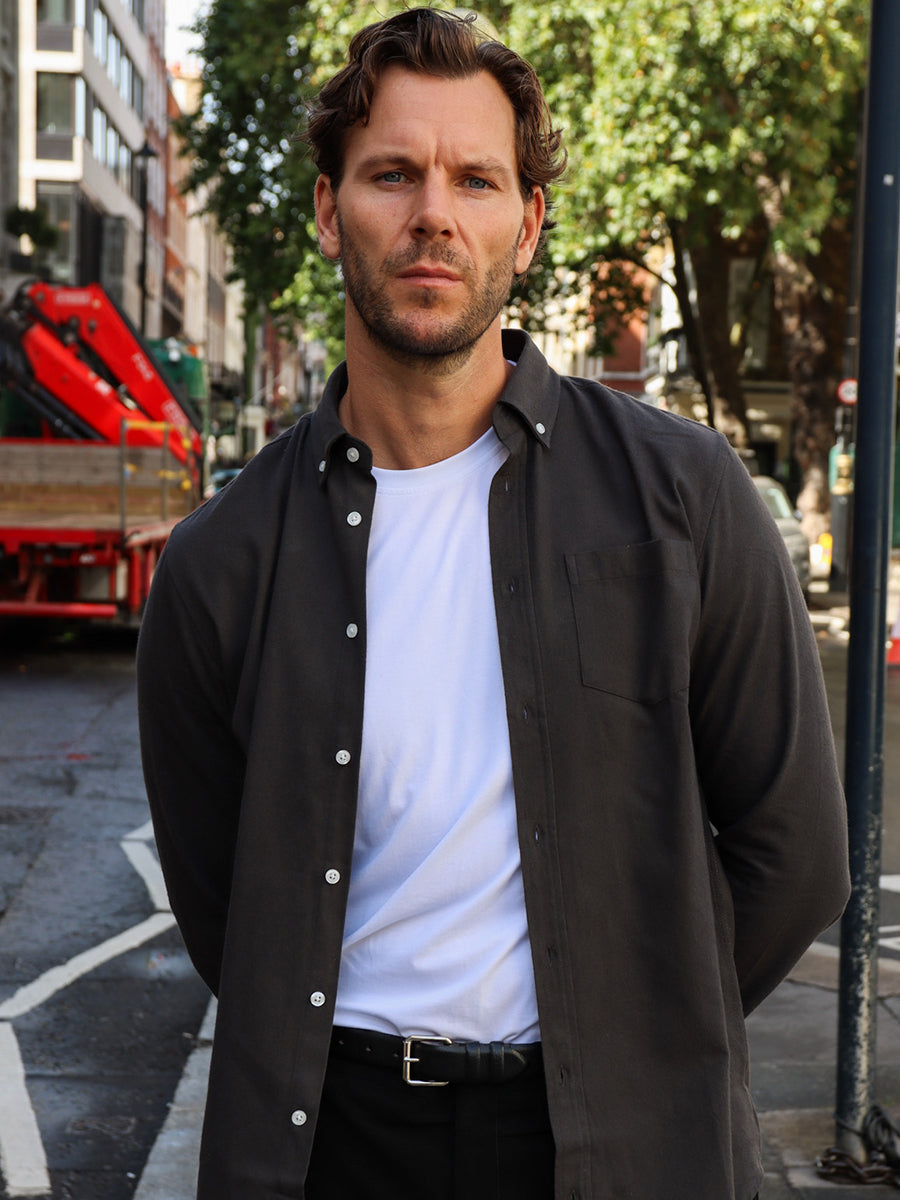 Perfect Flannel Black Oyster