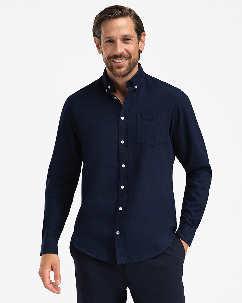 2pk Perfect Flannel Navy + Black Oyster