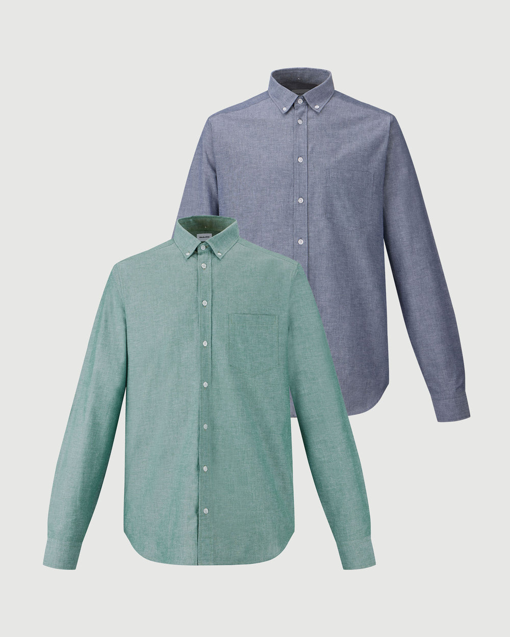 2pk Perfect Shirt Brooklyn Grønn + Blå
