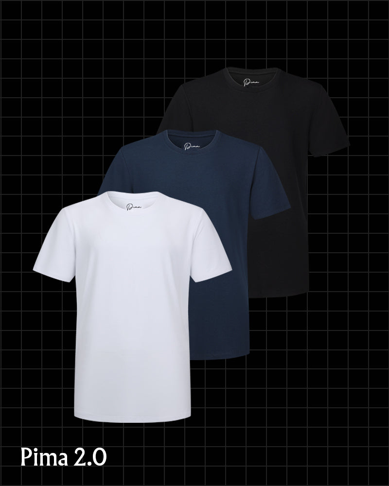 3pk Pima 2.0 T-skjorte
