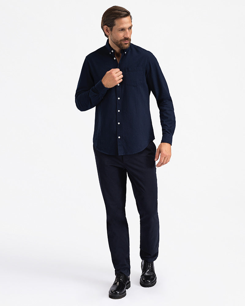 2pk Perfect Flannel Navy + Black Oyster