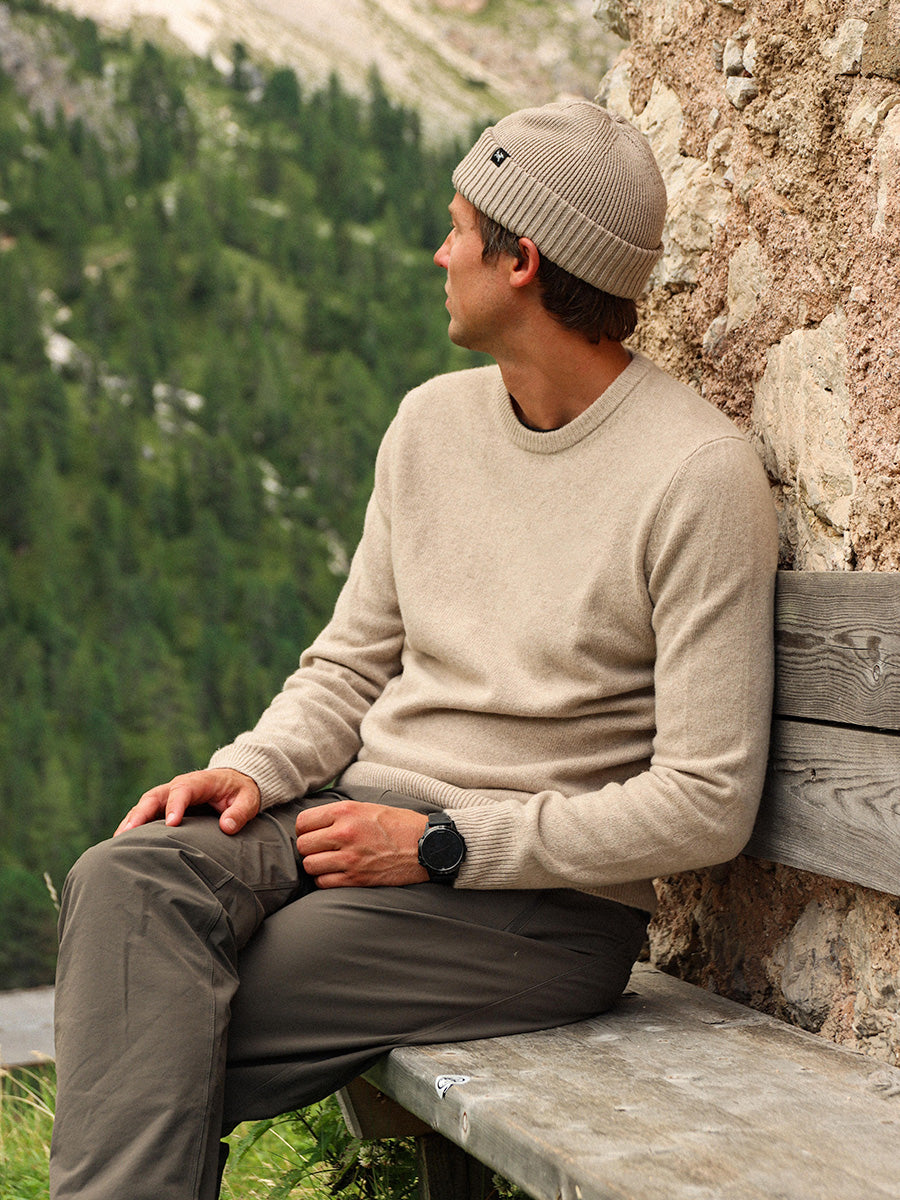 Merino Wool Crewneck Sand