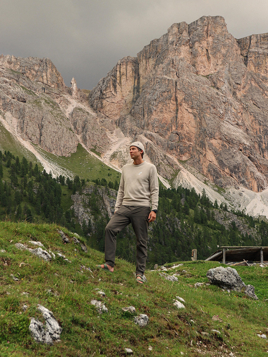 Merino Wool Crewneck Dolomiti Owl