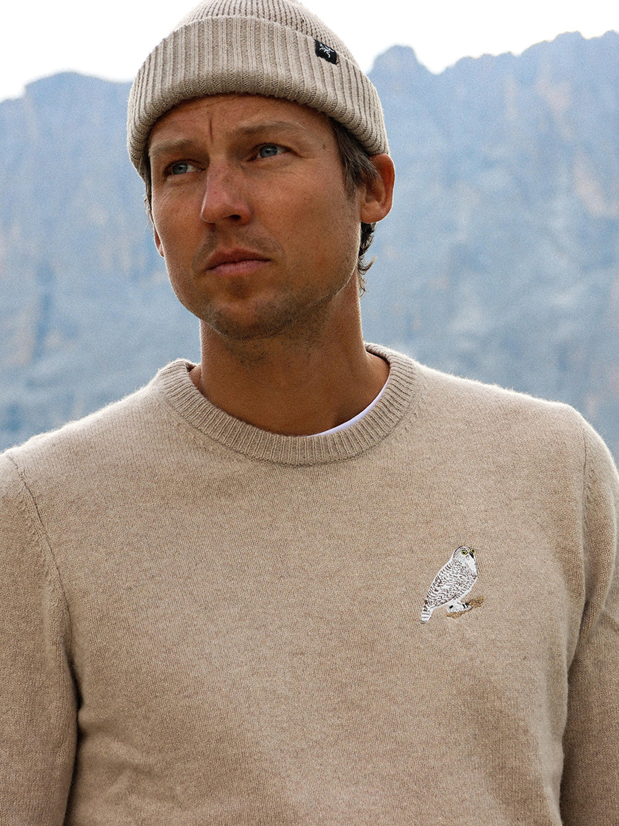 Merino Wool Crewneck Dolomiti Owl