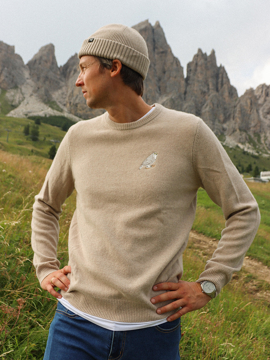 Merino Wool Crewneck Dolomiti Owl
