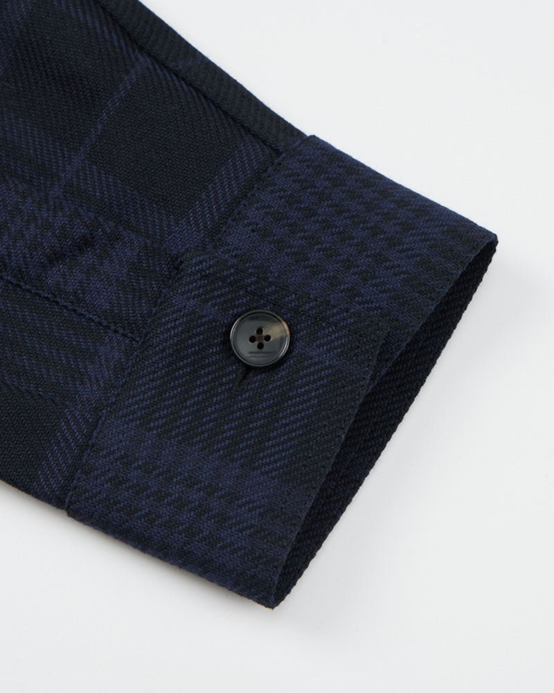 Flannel Overshirt Deep Blue