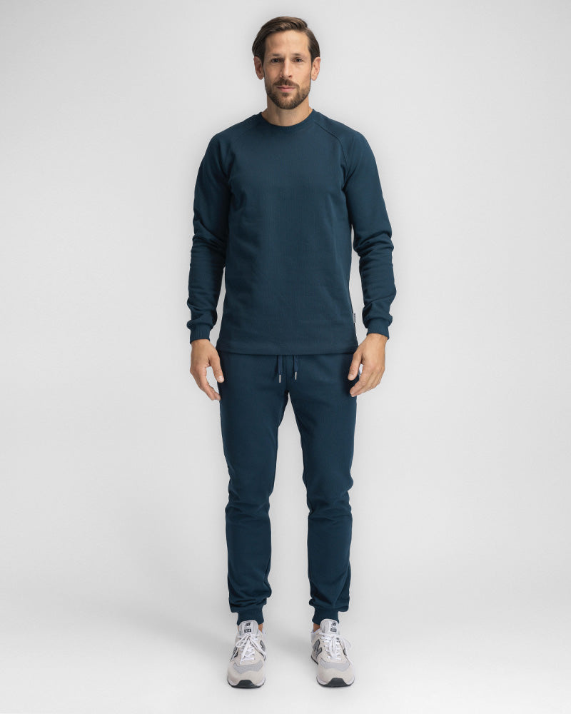 2pk Raglan + Joggebukse Ocean Blue