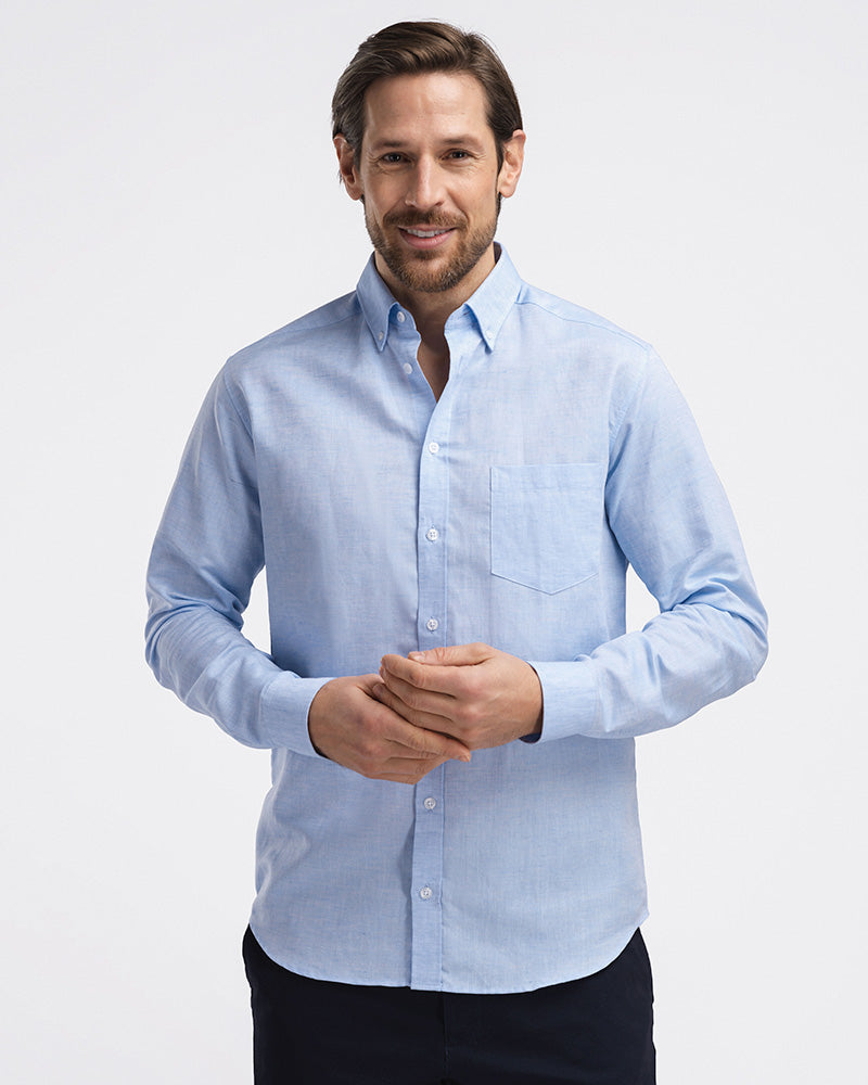 Perfect Linen Shirt Lyseblå