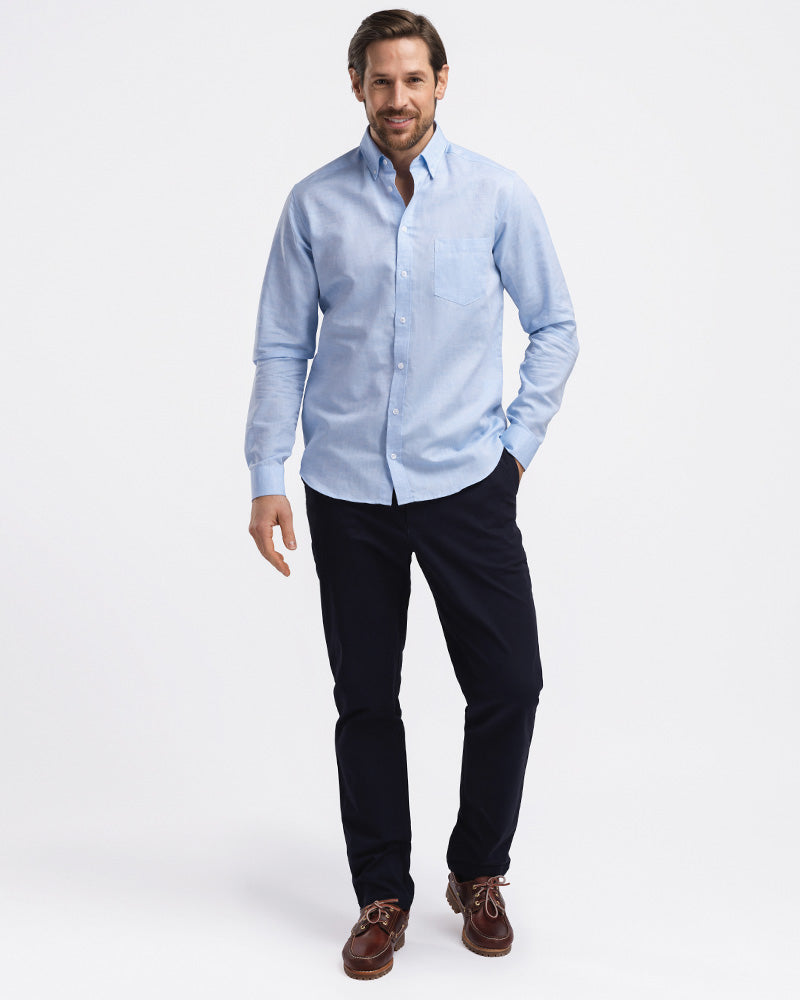 Perfect Linen Shirt Lyseblå