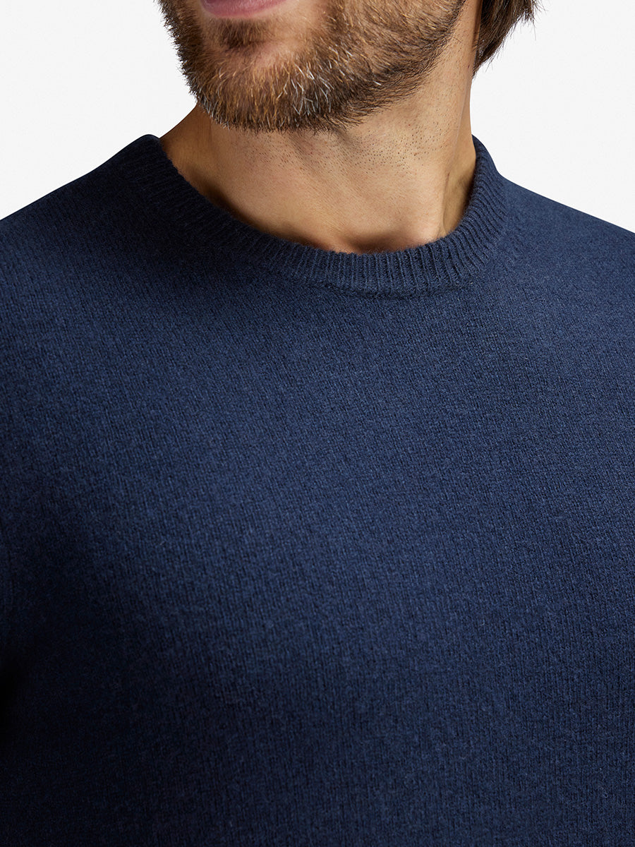 Merino Wool Crewneck Marine