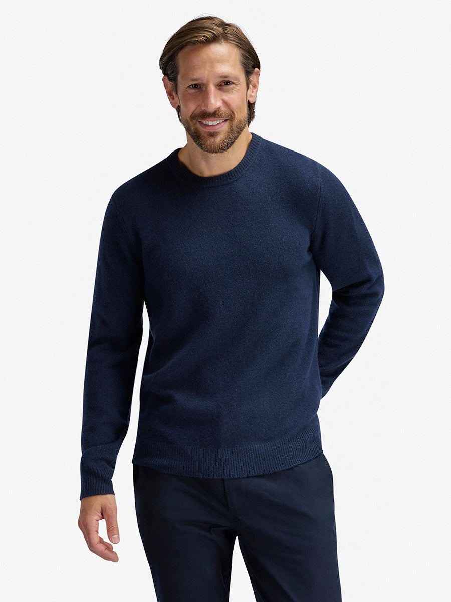 Merino Wool Crewneck Marine