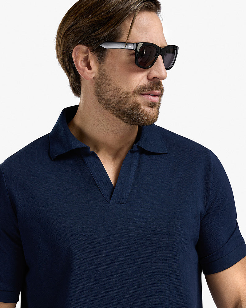 Piqué Short Sleeve Marine